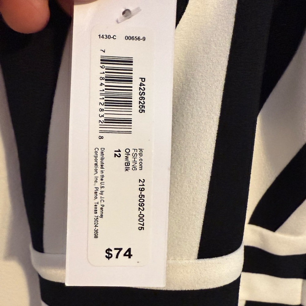 NWT Premier Amore dress-black & white size 12 - Picture 6 of 6